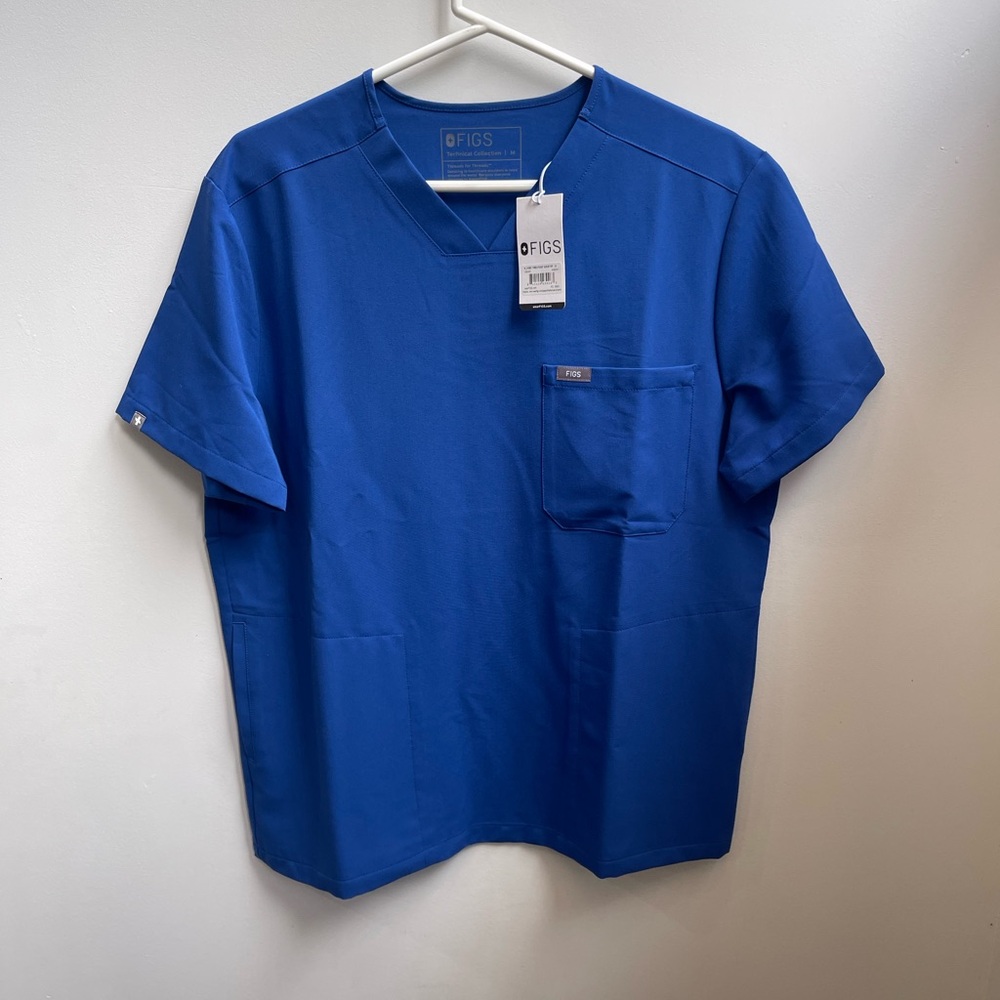 Team USA Olympics Figs Men's Chisec Scrub Top